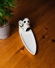 Load image into Gallery viewer, Ceramic Panda Serving Plate | Chopstick Holder
