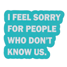 Load image into Gallery viewer, STICKERS-  I Feel Sorry for People That Don't Know Us
