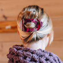 Load image into Gallery viewer, Garden Glam Large Flat Round Hair Clip
