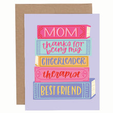 Load image into Gallery viewer, Mom Book Stack Mother&#39;s Day Greeting Card
