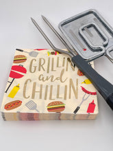 Load image into Gallery viewer, Funny Cocktail Napkins | Grillin and Chillin - Foil - 20ct
