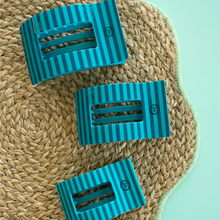 Load image into Gallery viewer, Splash Zone | Medium | Flat Rectangle Hair Clip
