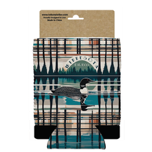 Load image into Gallery viewer, Minnesota Plaid Loon 12 oz Can Coozie 
