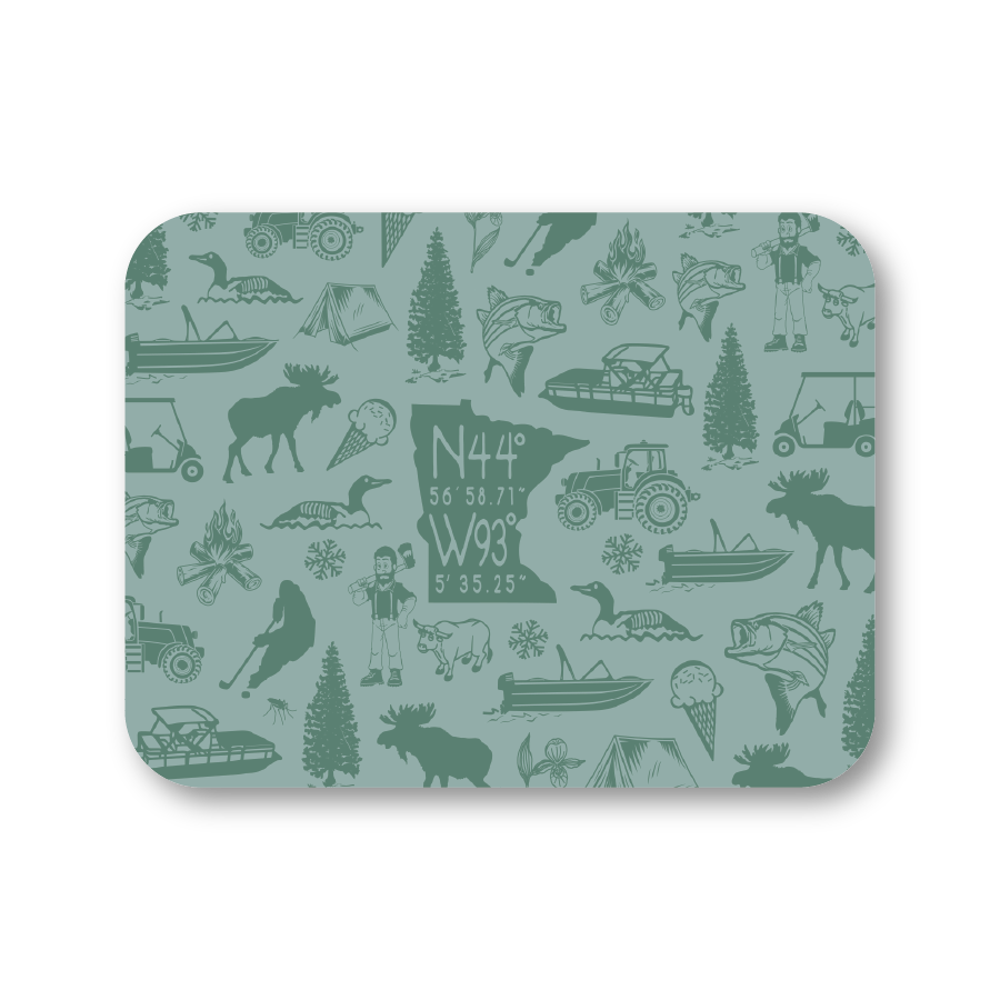 Custom Coordinate Placemat - custom or stock designs: Icon Pattern