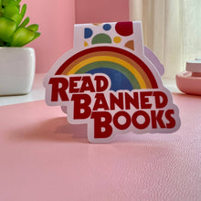 Load image into Gallery viewer, Read Banned Books Rainbow Magnetic Bookmark
