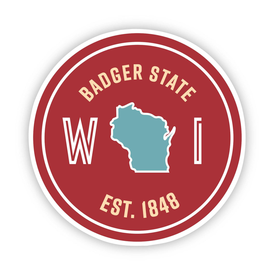 Badger State Wisconsin Sticker