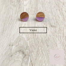 Load image into Gallery viewer, Wood and Resin Earrings - The Argyle Moose
