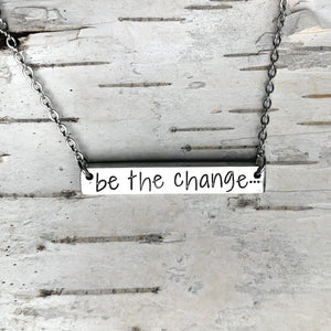 Motivational Bar Necklace from Compass North