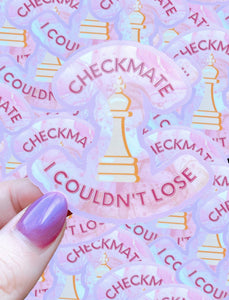 Taylor Swift inspired waterproof sticker - Checkmate