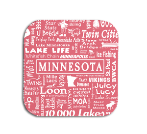 Minnesota Destination Coaster - Where Life Takes You - Watermelon