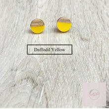 Load image into Gallery viewer, Wood and Resin Earrings - The Argyle Moose
