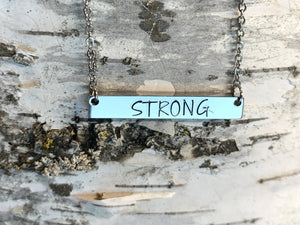 Motivational Bar Necklace from Compass North