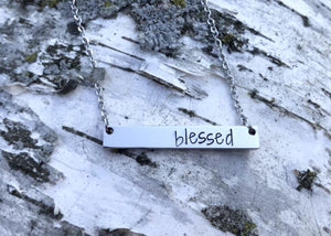 Motivational Bar Necklace from Compass North