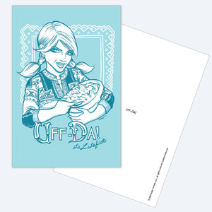 Uff-Da Postcard