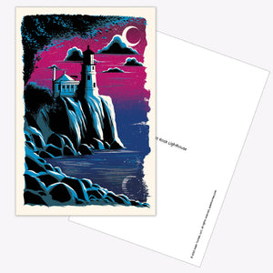 Lighthouse - Split Rock Postcard