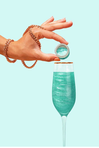 Teal edible Glitter