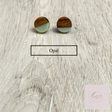 Load image into Gallery viewer, Wood and Resin Earrings - The Argyle Moose
