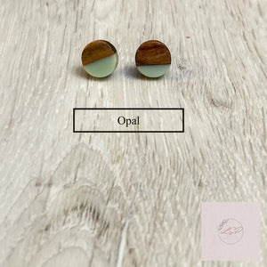 Wood and Resin Earrings - The Argyle Moose