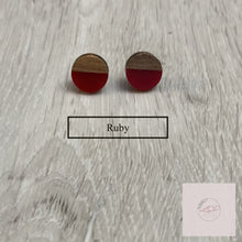 Load image into Gallery viewer, Wood and Resin Earrings - The Argyle Moose
