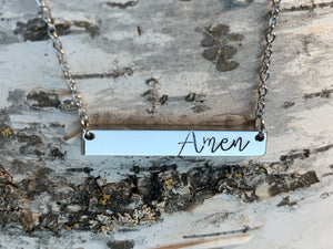 Motivational Bar Necklace from Compass North