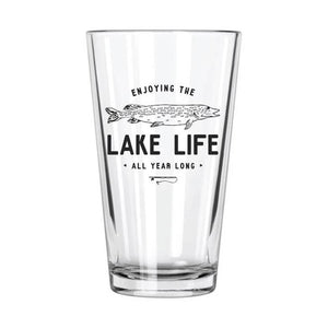 Lake Life All Year Pint Glass