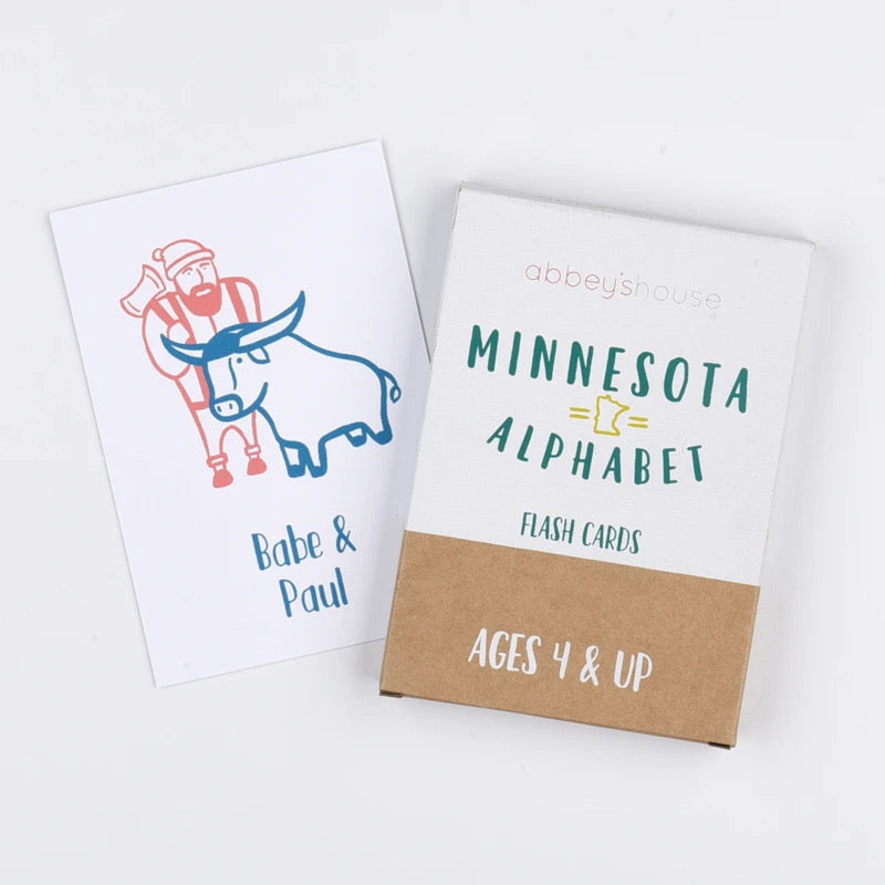 Minnesota Alphabet Flash Cards - The Argyle Moose