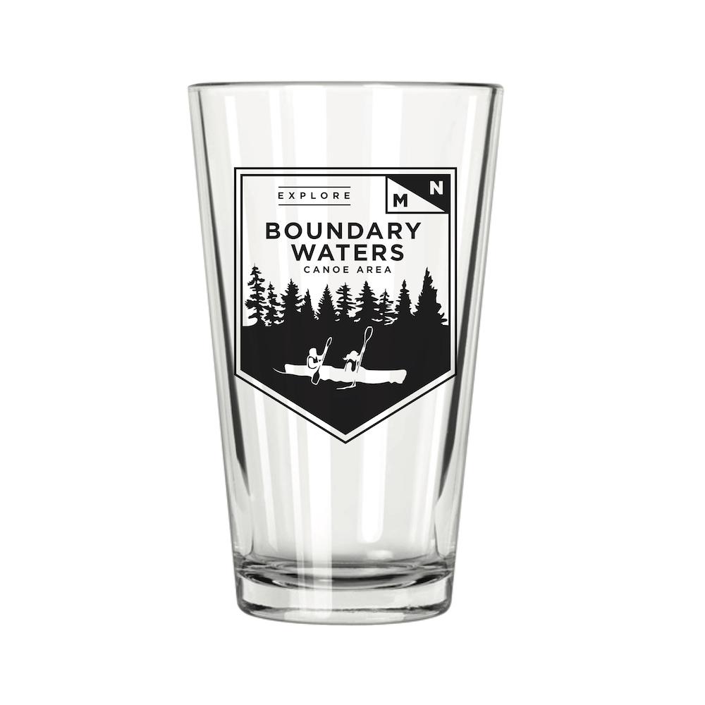 Explore MN: Boundary Waters Pint Glass - The Argyle Moose