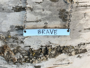 Motivational Bar Necklace from Compass North