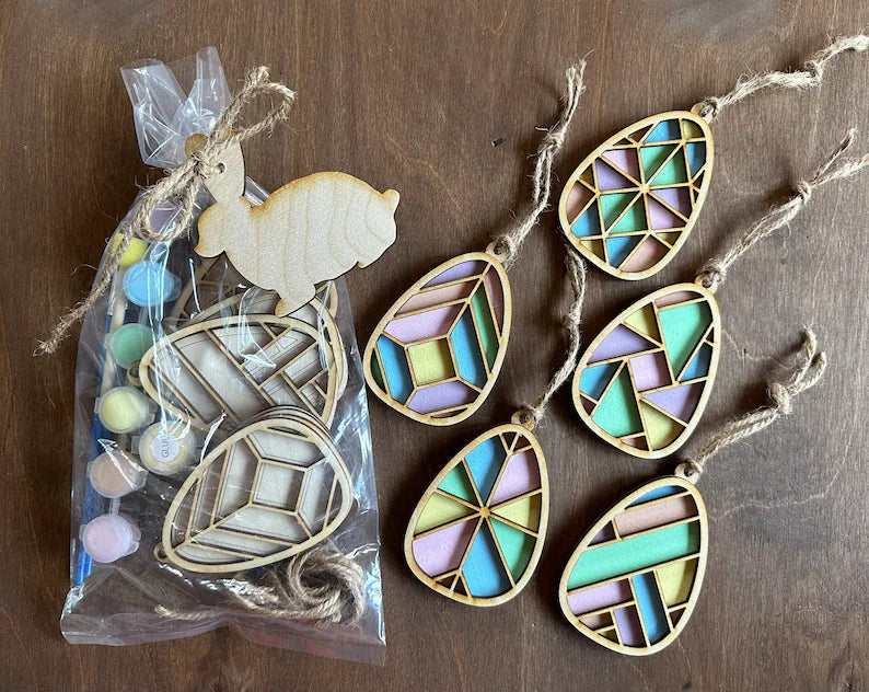 Easter Egg Mosaics Gift Craft Painting Kit