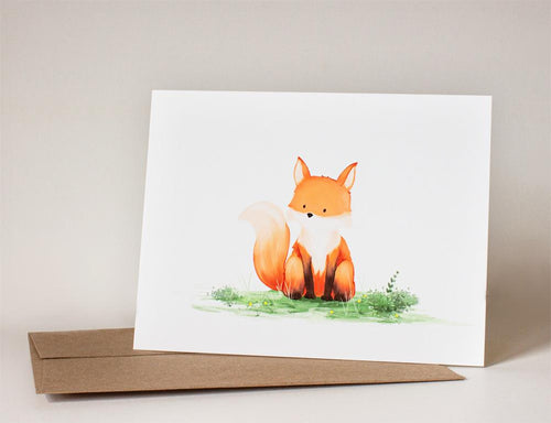 Fox Greeting Card - The Argyle Moose