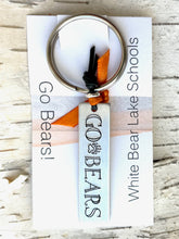 Load image into Gallery viewer, Go Bears Metal Key chain from Compass North
