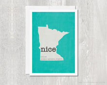 Load image into Gallery viewer, Minnesota Nice GREETING CARD - The Argyle Moose
