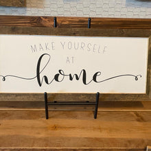 Load image into Gallery viewer, Farmhouse Sign Framed in Reclaimed Barnwood (26x11&quot;) **Multiple Styles Available** - The Argyle Moose
