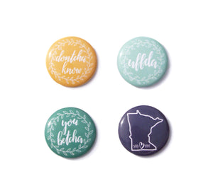 Minnesota Sayings Buttons