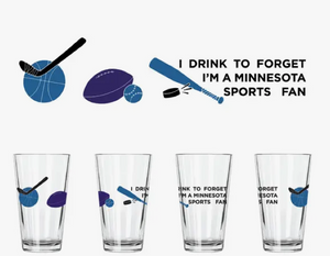 MN Sports Fan Pint Glass