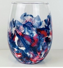 Load image into Gallery viewer, MN Sports Hand Painted Stemless Wine Glass
