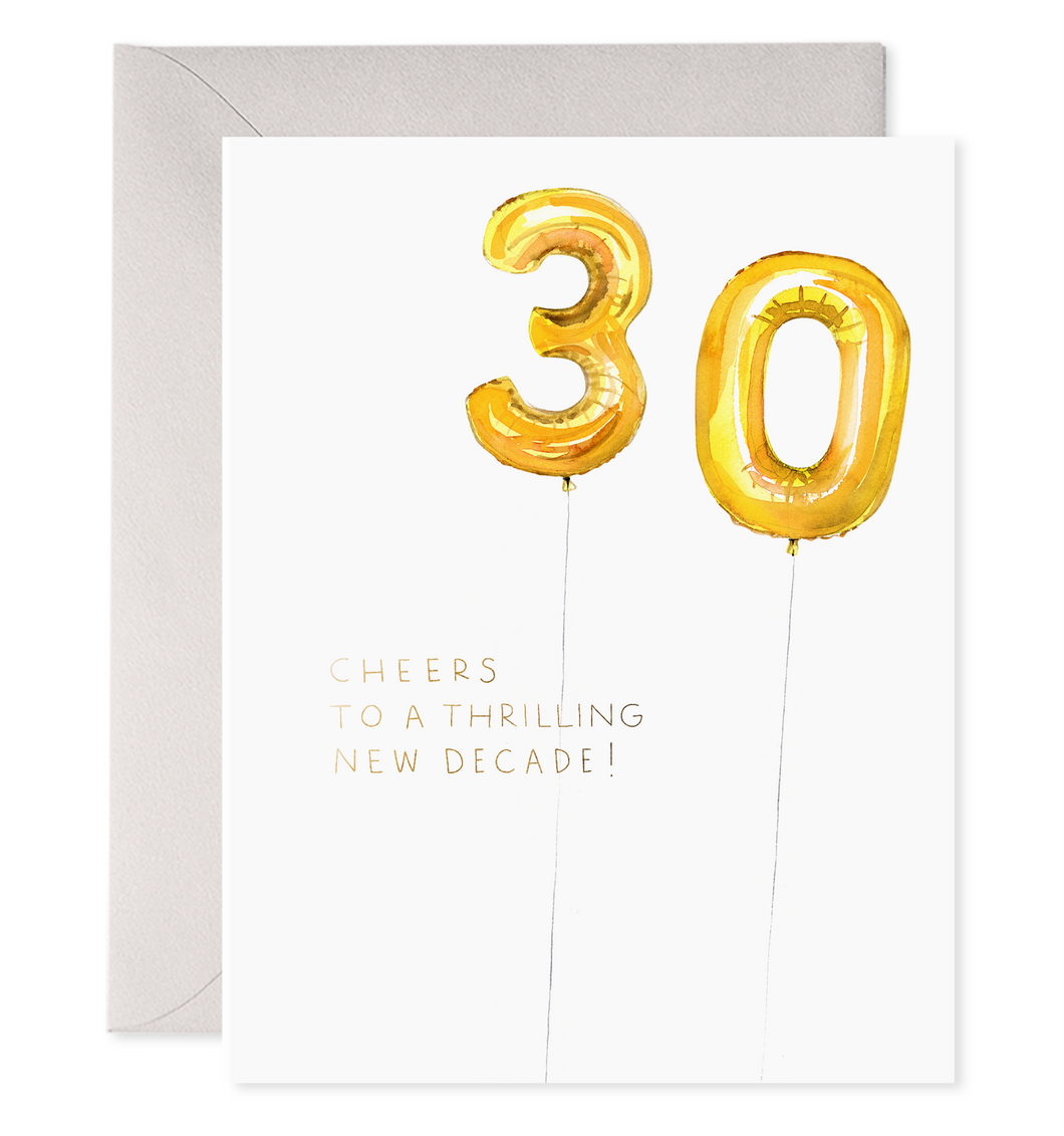 Helium 30 | 30th Birthday Card