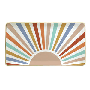 Ceramic Trinket Tray | Rainbow Sun - Sale