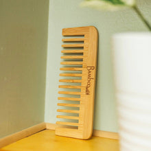 Load image into Gallery viewer, Bamboo Wide Tooth Comb | Haircare Bestseller
