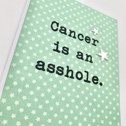 CANCER IS AN ASSHOLE CARD - The Argyle Moose