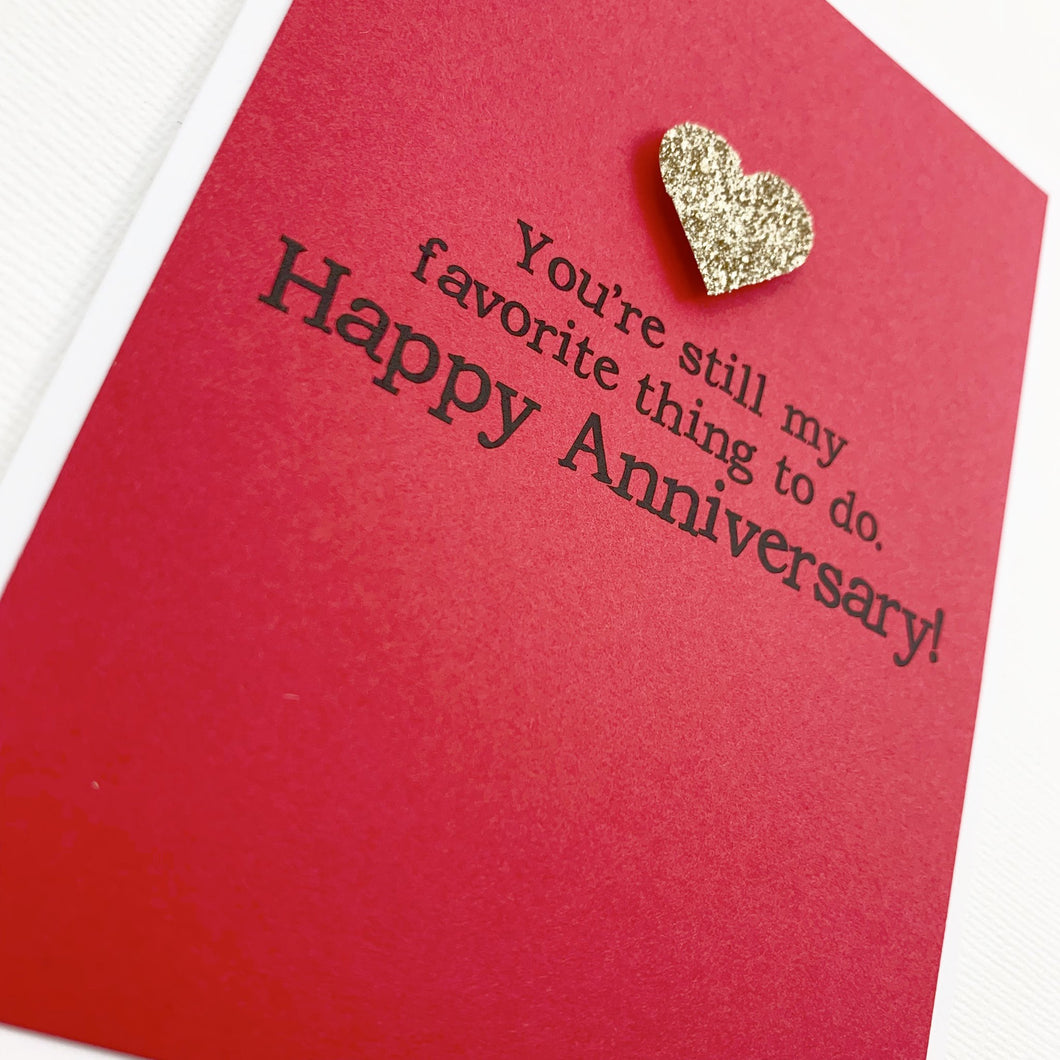 ANNIVERSARY FAVORITE THING TO DO CARD - The Argyle Moose