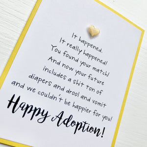 BABY HAPPY ADOPTION CARD - The Argyle Moose